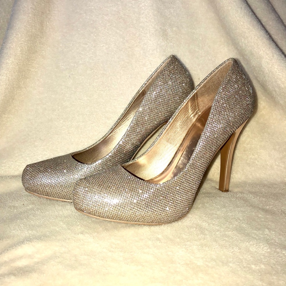 Qupid Sparkle Stilettos NEVER USED!